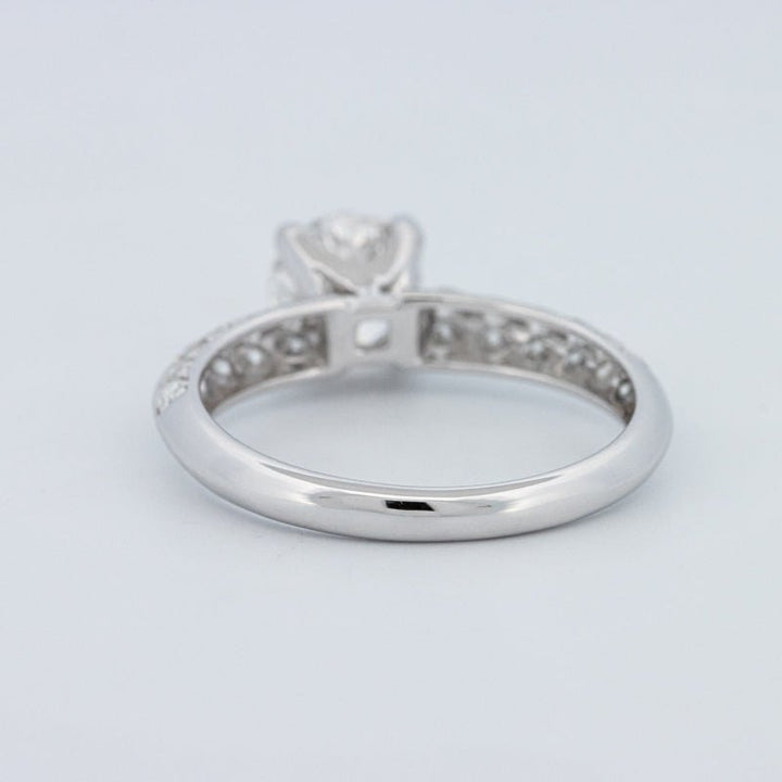 1 CT Round Cut Pavé Solitaire (LG) - ZIZOV DIAMONDS