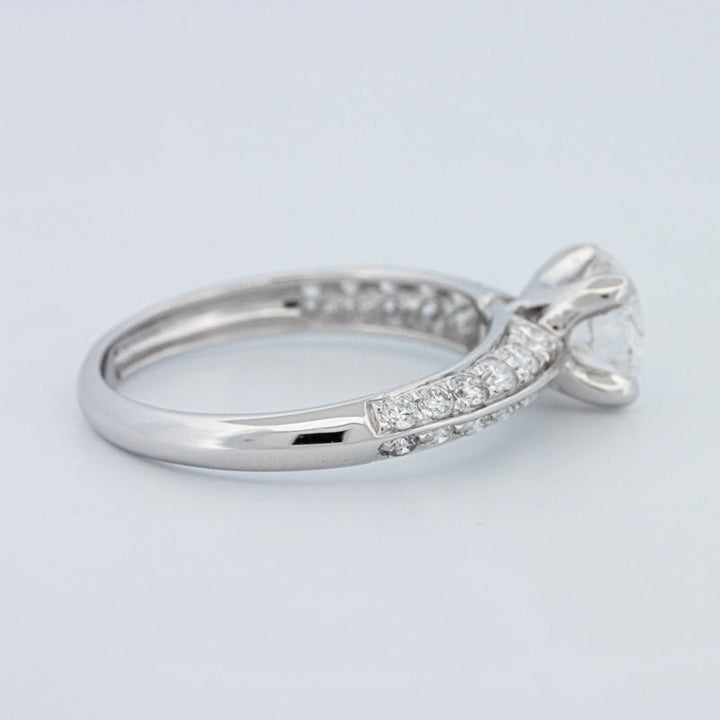 1 CT Round Cut Pavé Solitaire (LG) - ZIZOV DIAMONDS