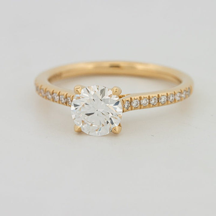 1 CT Round Cut Pavé Solitaire (LG) - ZIZOV DIAMONDS