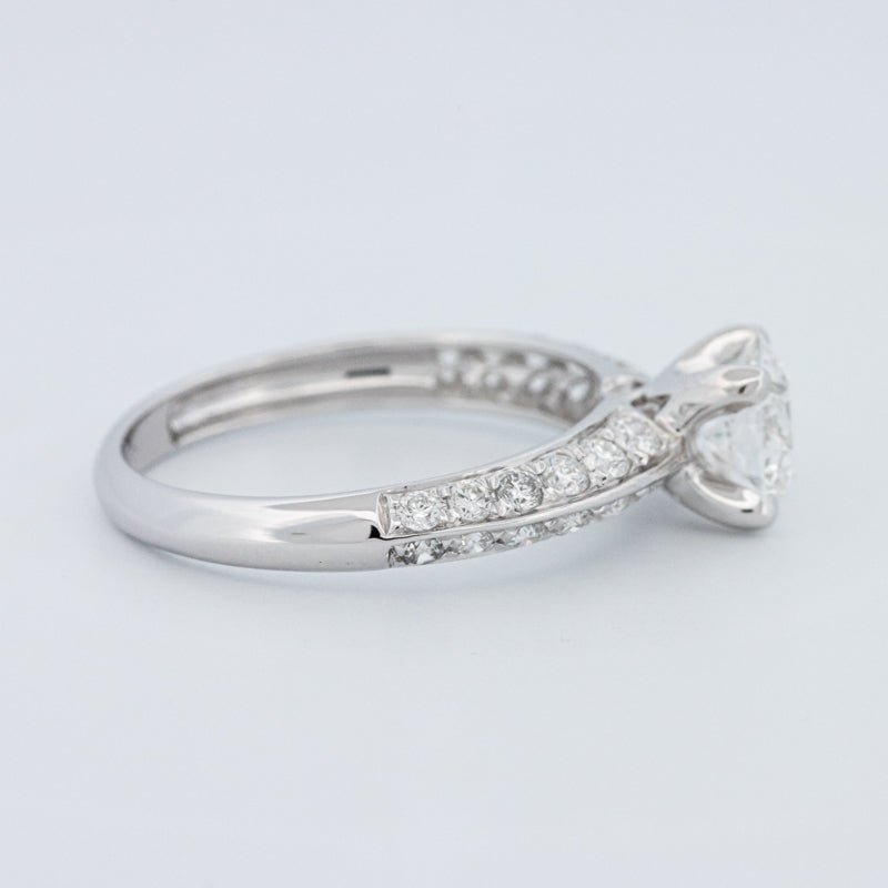 1 CT Round Cut Pavé Solitaire (LG) - ZIZOV DIAMONDS