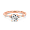 1 CT Round Cut Pavé Solitaire (LG) - ZIZOV DIAMONDS