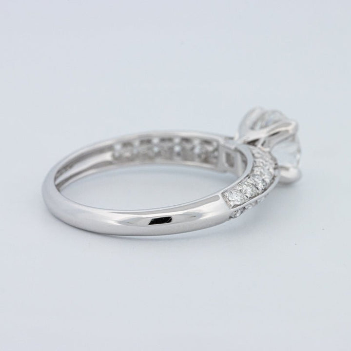 1 CT Round Cut Pavé Solitaire (LG) - ZIZOV DIAMONDS