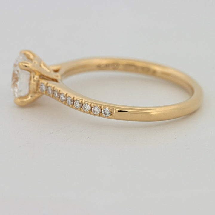 1 CT Round Cut Pavé Solitaire (LG) - ZIZOV DIAMONDS