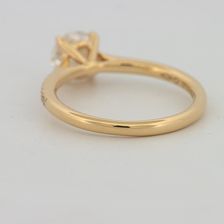 1 CT Round Cut Pavé Solitaire (LG) - ZIZOV DIAMONDS