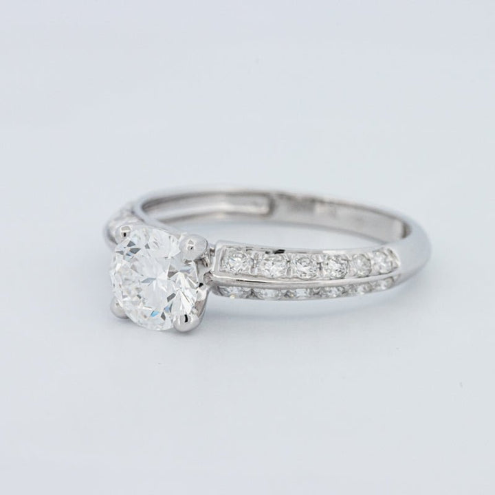 1 CT Round Cut Pavé Solitaire (LG) - ZIZOV DIAMONDS