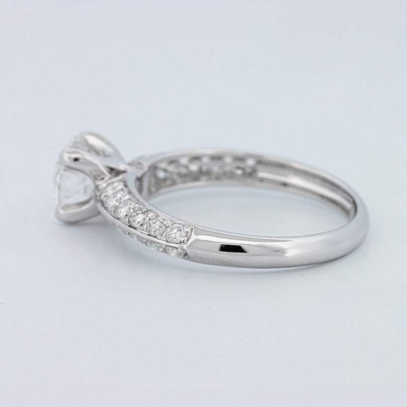 1 CT Round Cut Pavé Solitaire (LG) - ZIZOV DIAMONDS