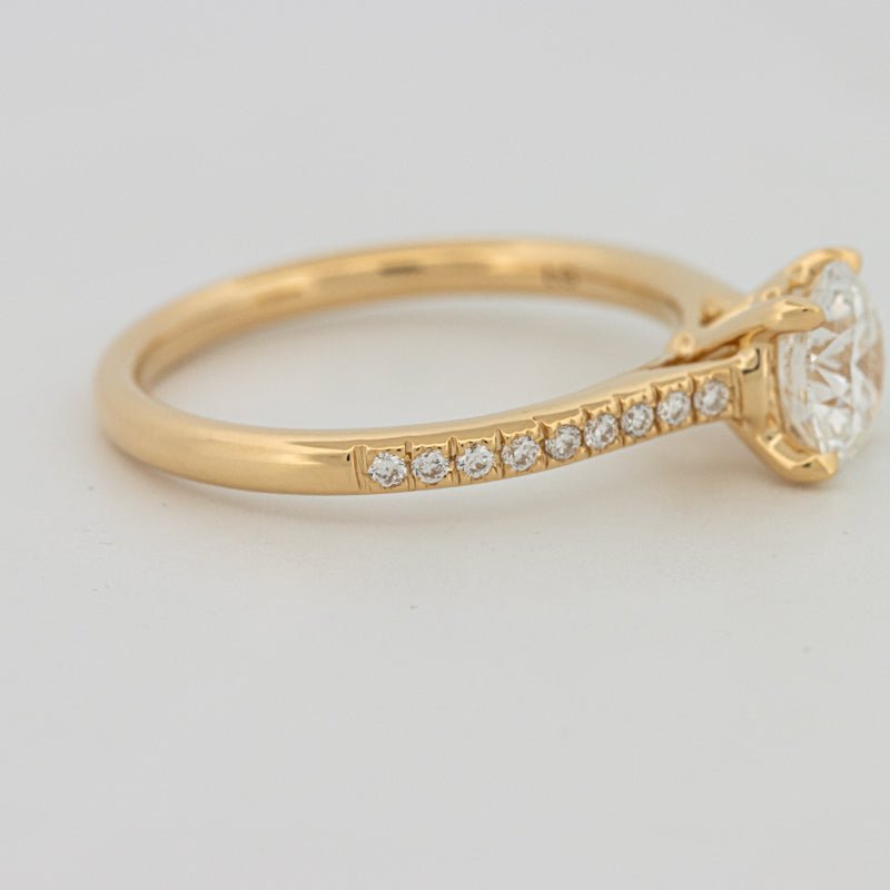 1 CT Round Cut Pavé Solitaire (LG) - ZIZOV DIAMONDS