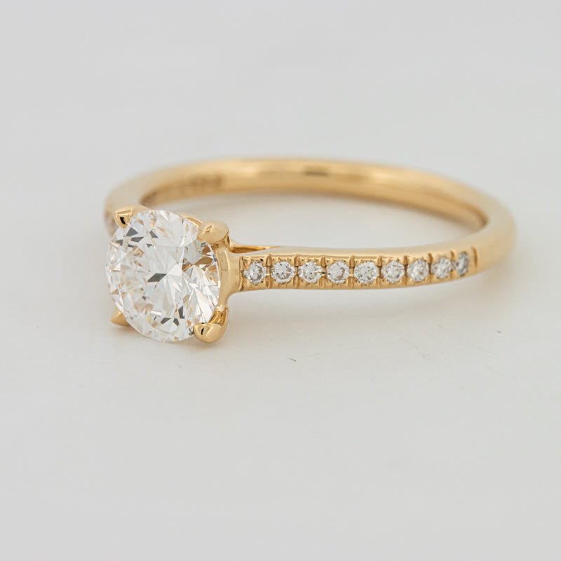 1 CT Round Cut Pavé Solitaire (LG) - ZIZOV DIAMONDS