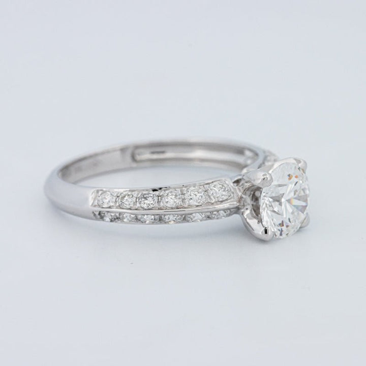 1 CT Round Cut Pavé Solitaire (LG) - ZIZOV DIAMONDS