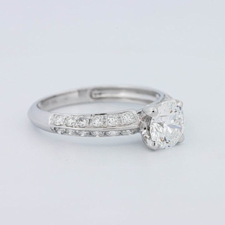 1 CT Round Cut Pavé Solitaire (LG) - ZIZOV DIAMONDS