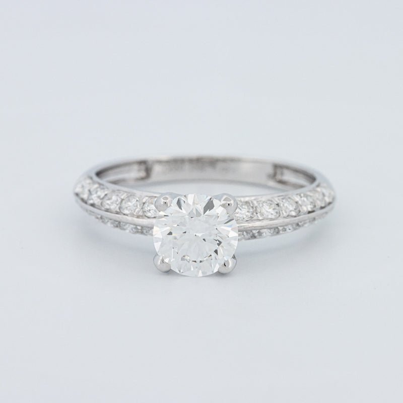 1 CT Round Cut Pavé Solitaire (LG) - ZIZOV DIAMONDS