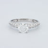1 CT Round Cut Pavé Solitaire (LG) - ZIZOV DIAMONDS