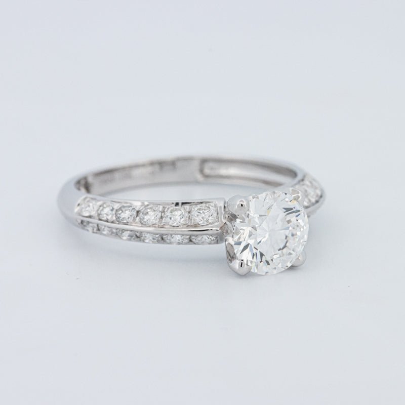 1 CT Round Cut Pavé Solitaire (LG) - ZIZOV DIAMONDS