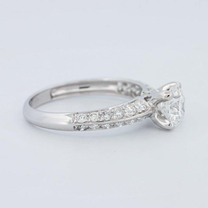1 CT Round Cut Pavé Solitaire (LG) - ZIZOV DIAMONDS