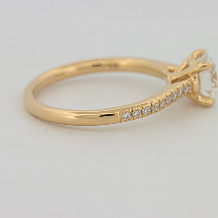 1 CT Round Cut Pavé Solitaire (LG) - ZIZOV DIAMONDS