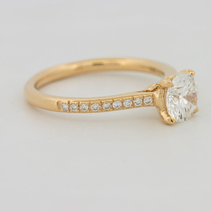 1 CT Round Cut Pavé Solitaire (LG) - ZIZOV DIAMONDS