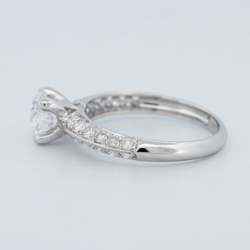 1 CT Round Cut Pavé Solitaire (LG) - ZIZOV DIAMONDS