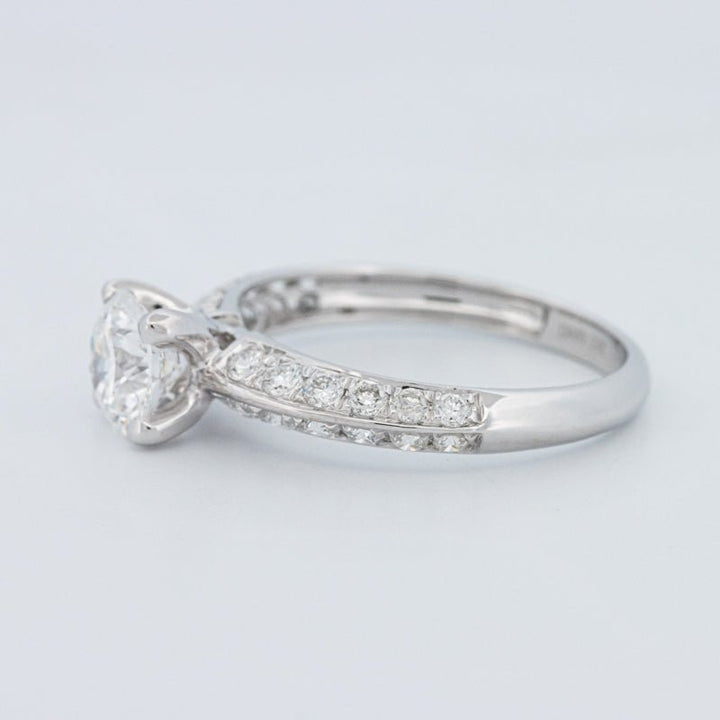 1 CT Round Cut Pavé Solitaire (LG) - ZIZOV DIAMONDS