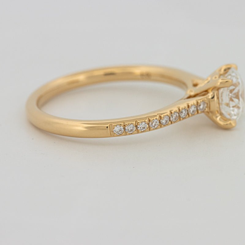 1 CT Round Cut Pavé Solitaire (LG) - ZIZOV DIAMONDS