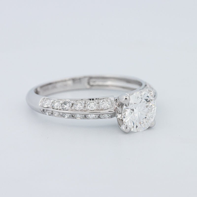 1 CT Round Cut Pavé Solitaire (LG) - ZIZOV DIAMONDS