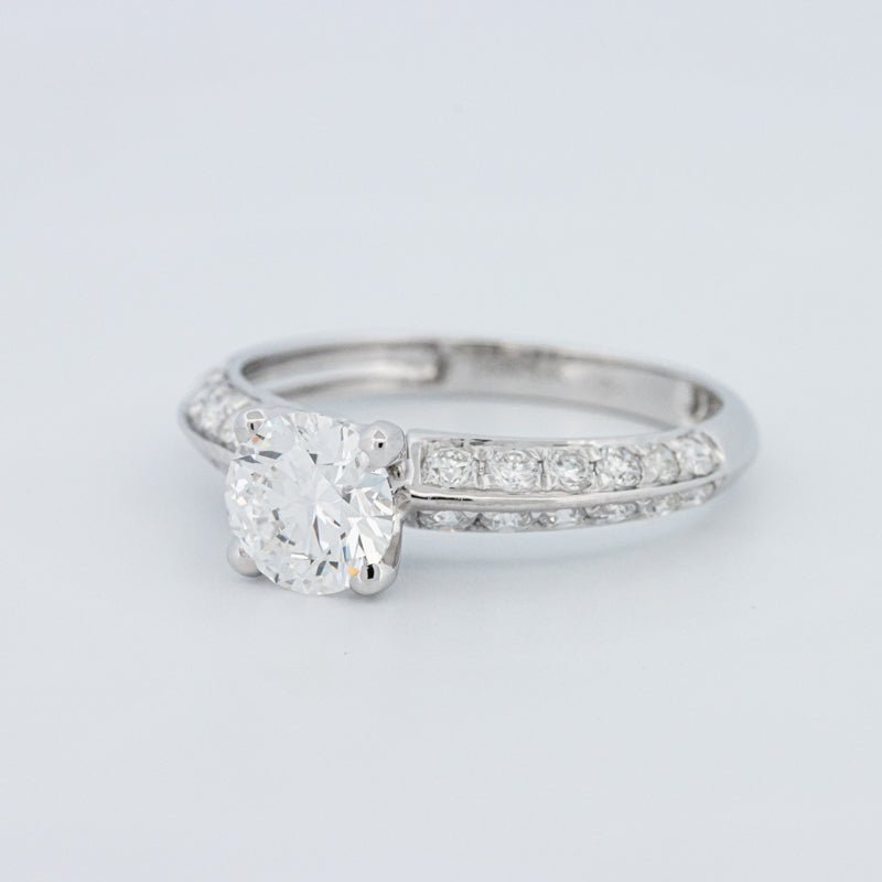 1 CT Round Cut Pavé Solitaire (LG) - ZIZOV DIAMONDS