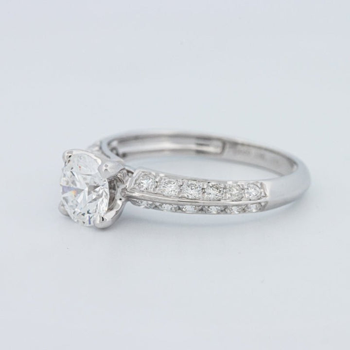 1 CT Round Cut Pavé Solitaire (LG) - ZIZOV DIAMONDS
