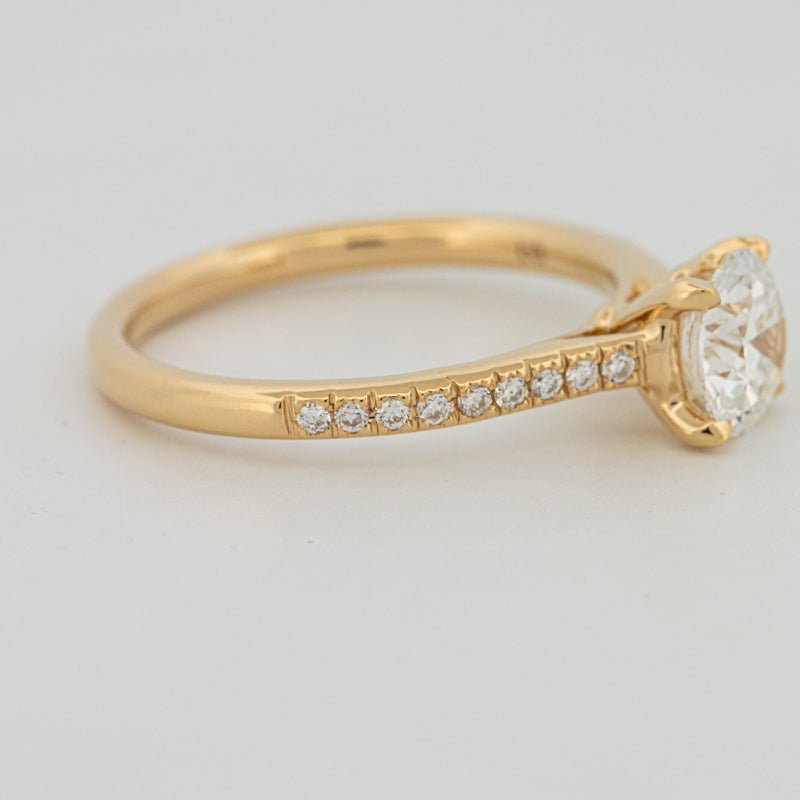 1 CT Round Cut Pavé Solitaire (LG) - ZIZOV DIAMONDS