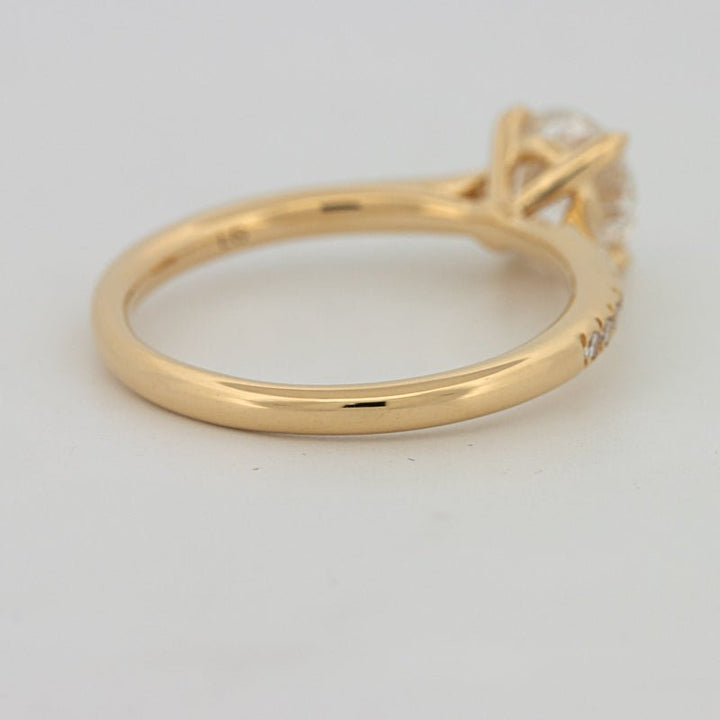 1 CT Round Cut Pavé Solitaire (LG) - ZIZOV DIAMONDS