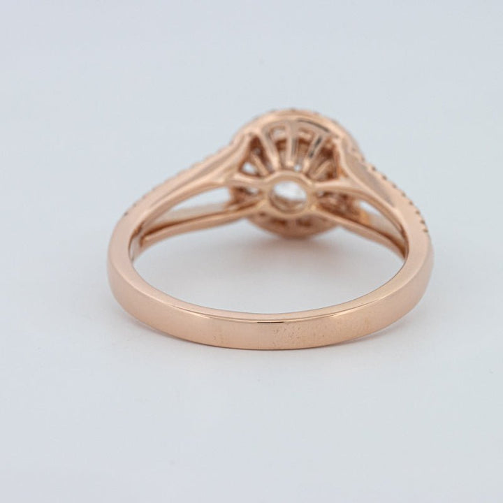 1 CT Round Cut Split Band Halo Solitaire (LG) - ZIZOV DIAMONDS