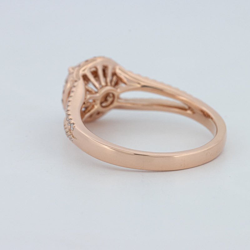 1 CT Round Cut Split Band Halo Solitaire (LG) - ZIZOV DIAMONDS