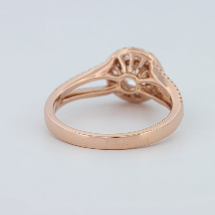 1 CT Round Cut Split Band Halo Solitaire (LG) - ZIZOV DIAMONDS