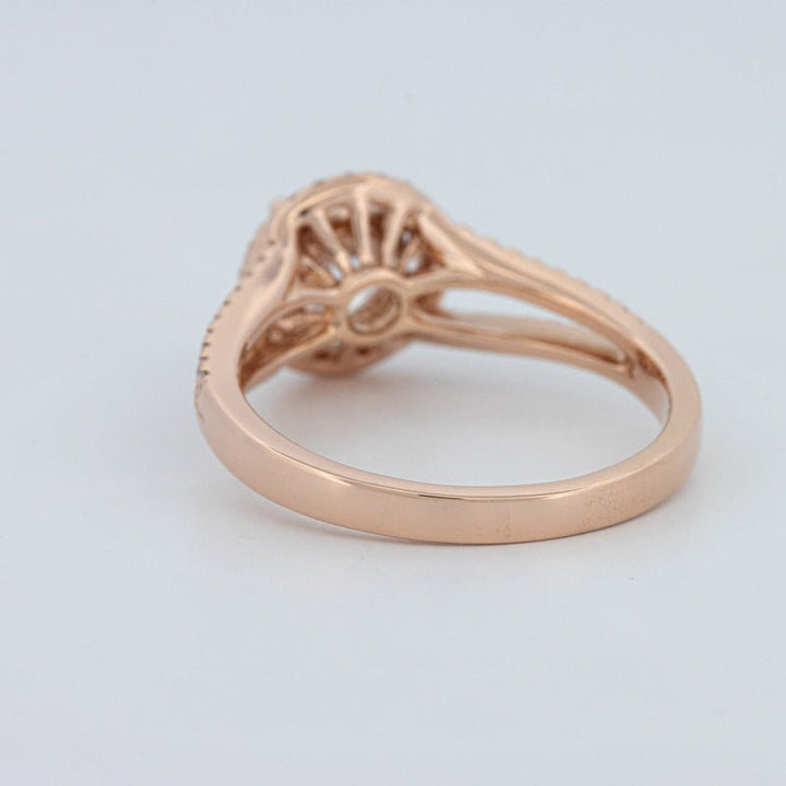 1 CT Round Cut Split Band Halo Solitaire (LG) - ZIZOV DIAMONDS