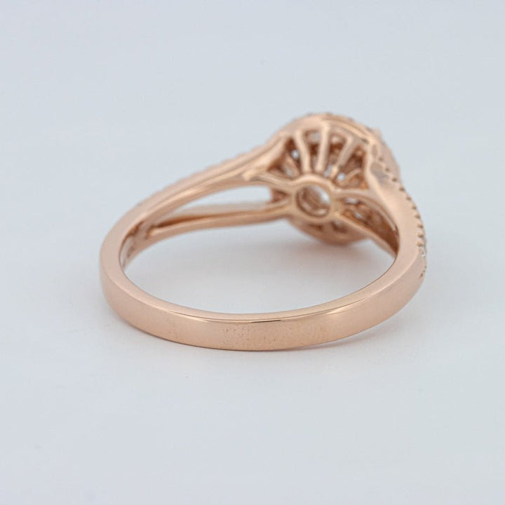 1 CT Round Cut Split Band Halo Solitaire (LG) - ZIZOV DIAMONDS