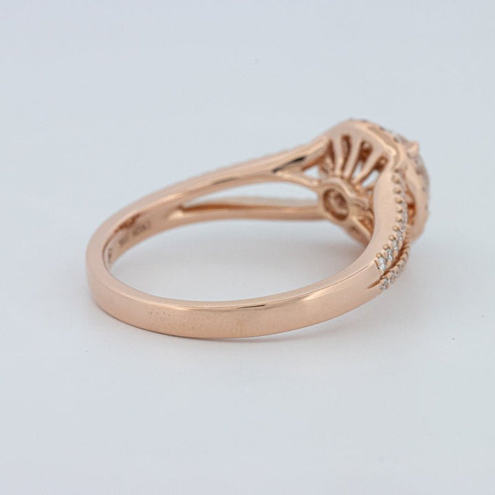 1 CT Round Cut Split Band Halo Solitaire (LG) - ZIZOV DIAMONDS