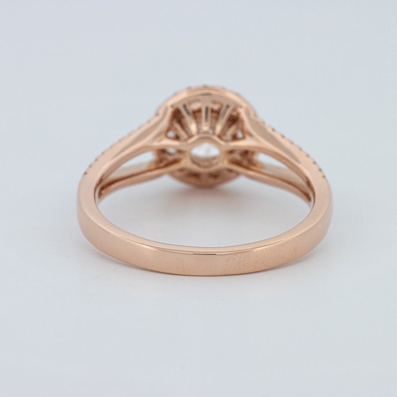 1 CT Round Cut Split Band Halo Solitaire (LG) - ZIZOV DIAMONDS