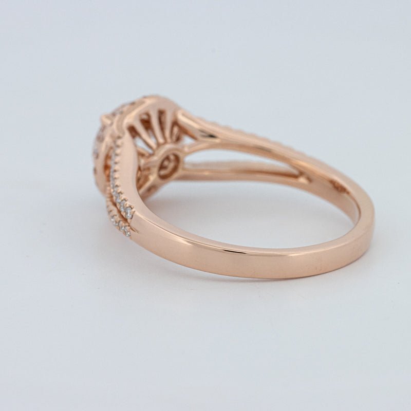 1 CT Round Cut Split Band Halo Solitaire (LG) - ZIZOV DIAMONDS