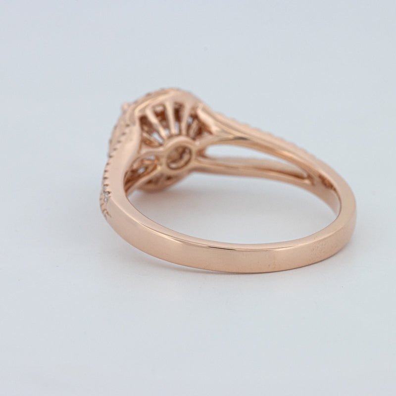 1 CT Round Cut Split Band Halo Solitaire (LG) - ZIZOV DIAMONDS