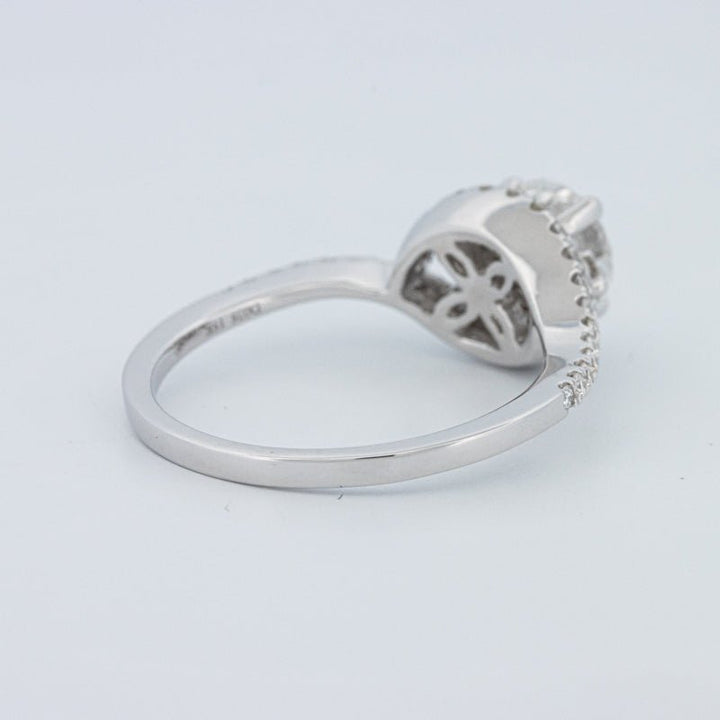 1 CT Round Cut Twist Band Pavé Solitaire (LG) - ZIZOV DIAMONDS