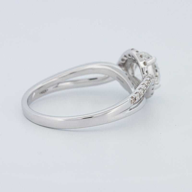 1 CT Round Cut Twist Band Pavé Solitaire (LG) - ZIZOV DIAMONDS