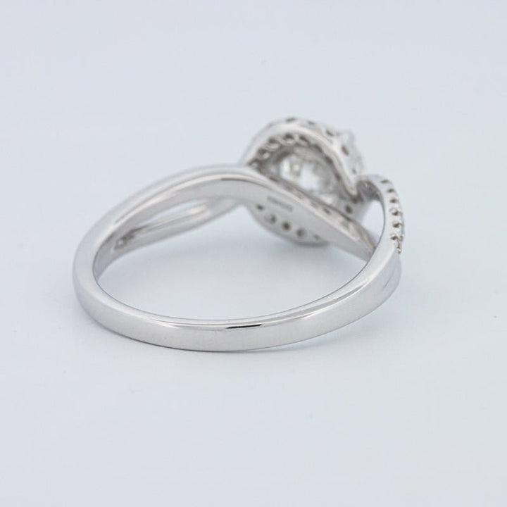 1 CT Round Cut Twist Band Pavé Solitaire (LG) - ZIZOV DIAMONDS