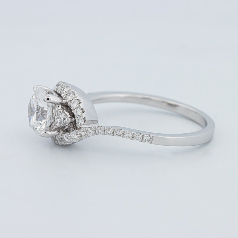 1 CT Round Cut Twist Band Pavé Solitaire (LG) - ZIZOV DIAMONDS
