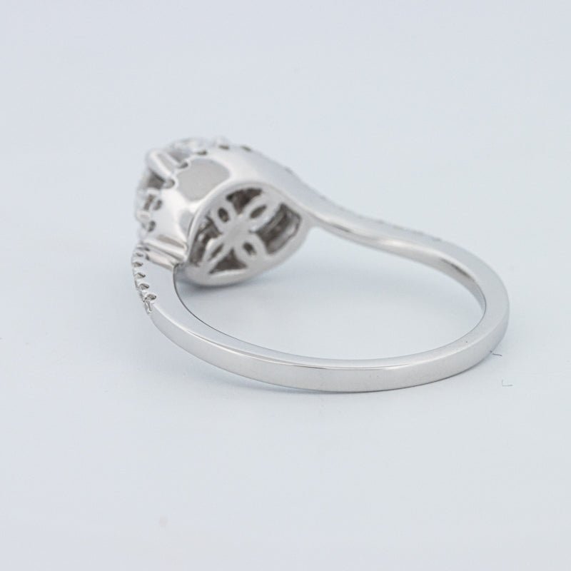 1 CT Round Cut Twist Band Pavé Solitaire (LG) - ZIZOV DIAMONDS