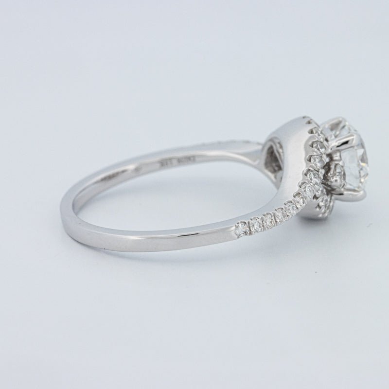 1 CT Round Cut Twist Band Pavé Solitaire (LG) - ZIZOV DIAMONDS