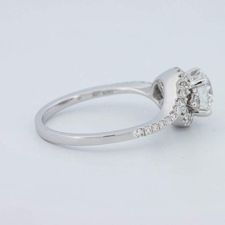 1 CT Round Cut Twist Band Pavé Solitaire (LG) - ZIZOV DIAMONDS