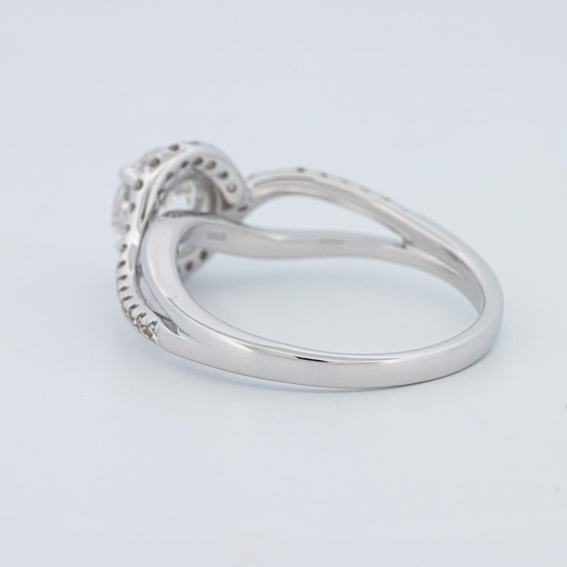 1 CT Round Cut Twist Band Pavé Solitaire (LG) - ZIZOV DIAMONDS