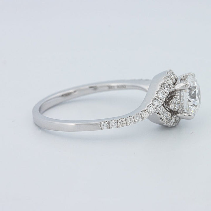 1 CT Round Cut Twist Band Pavé Solitaire (LG) - ZIZOV DIAMONDS