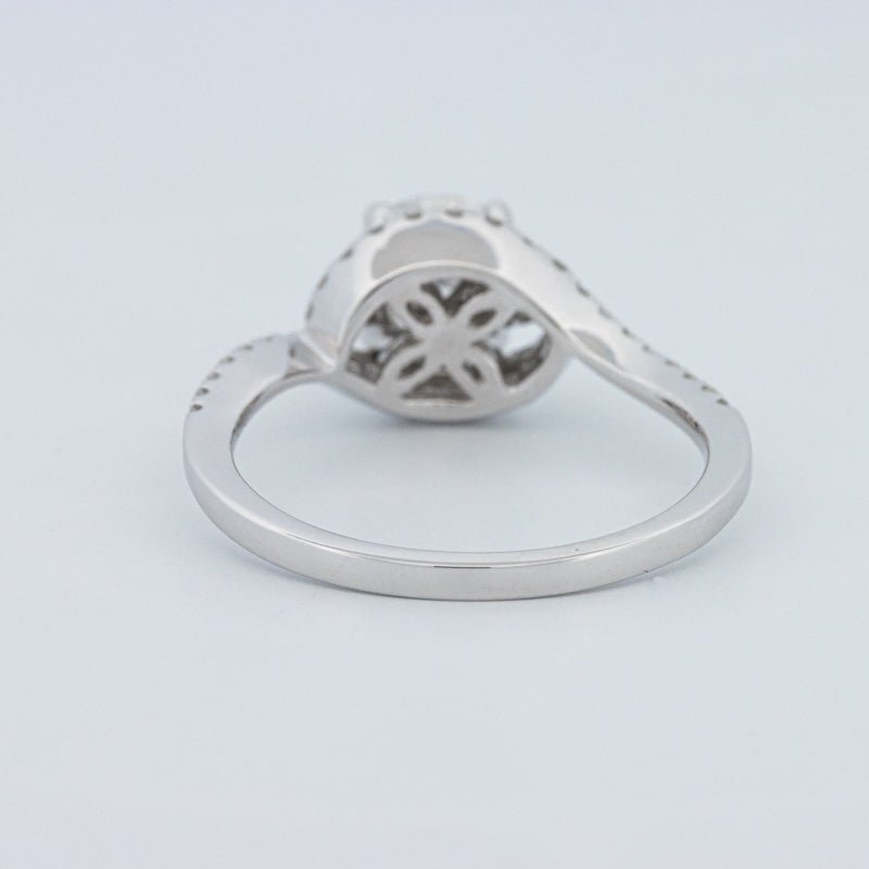 1 CT Round Cut Twist Band Pavé Solitaire (LG) - ZIZOV DIAMONDS