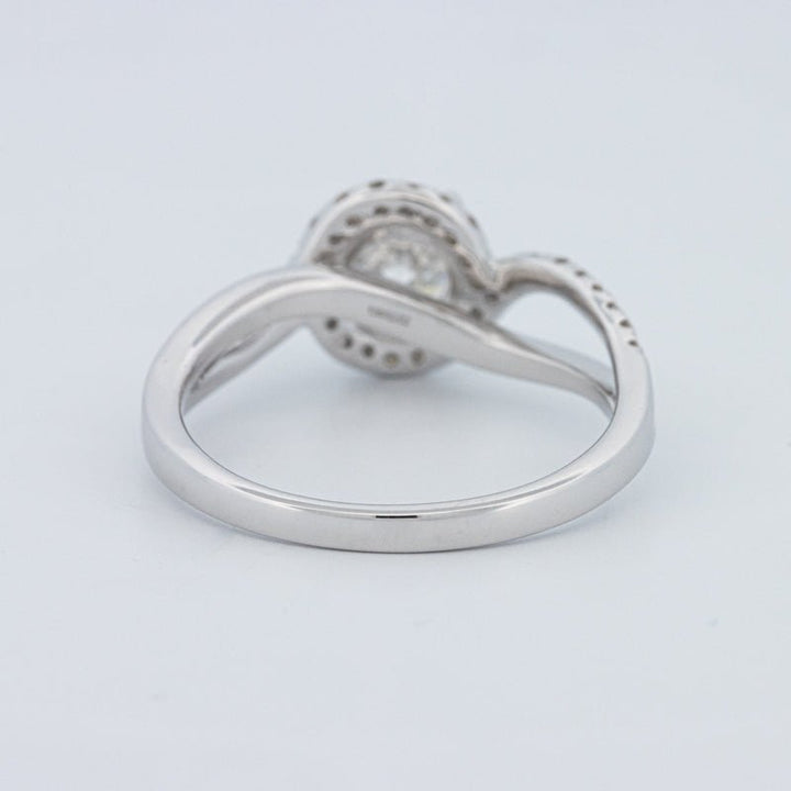 1 CT Round Cut Twist Band Pavé Solitaire (LG) - ZIZOV DIAMONDS