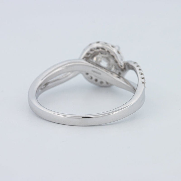 1 CT Round Cut Twist Band Pavé Solitaire (LG) - ZIZOV DIAMONDS