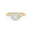 1 CT Round Cut Twist Band Pavé Solitaire (LG) - ZIZOV DIAMONDS